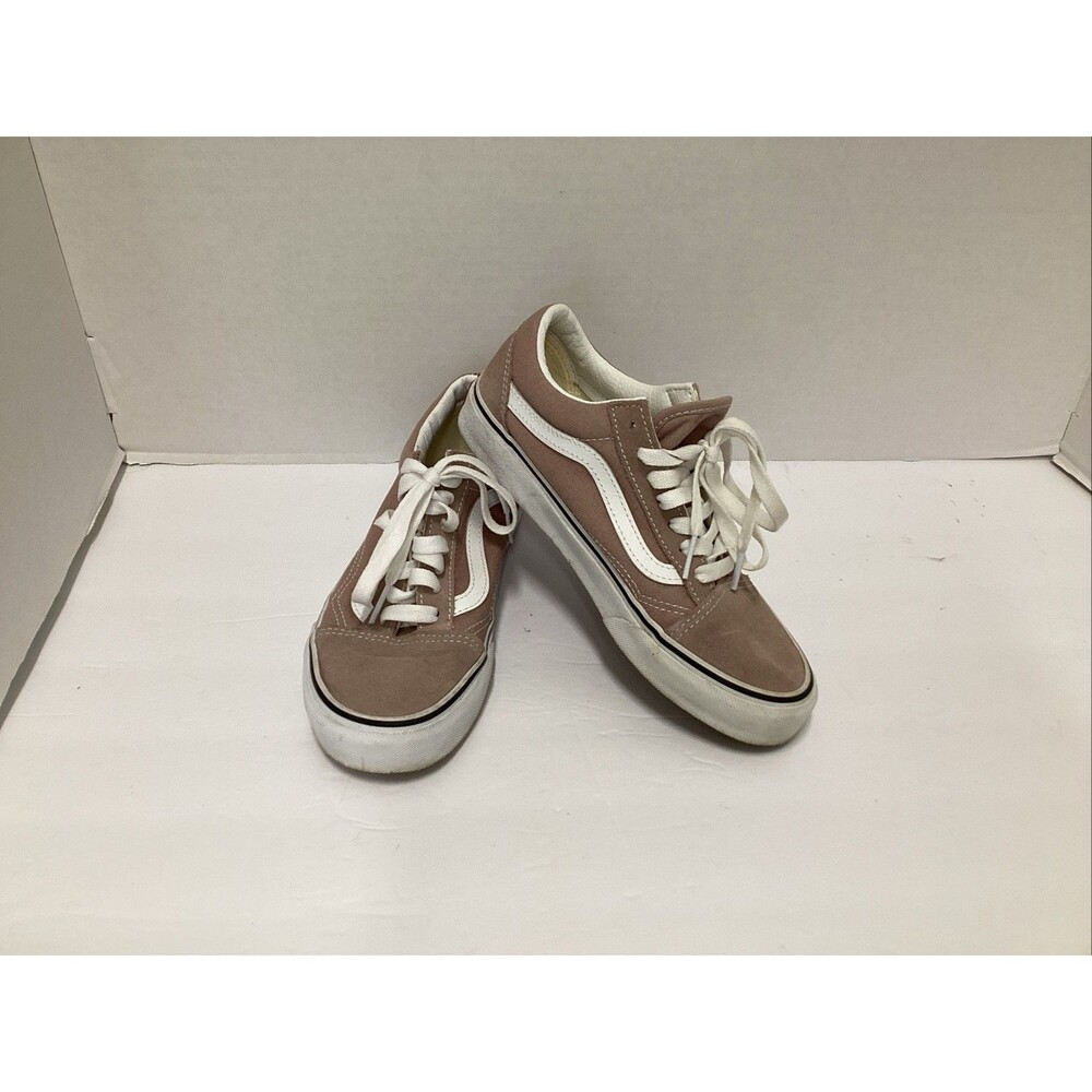 vans old skool canvas suede dusty mauve pink low top sneakers shoes women 6.5